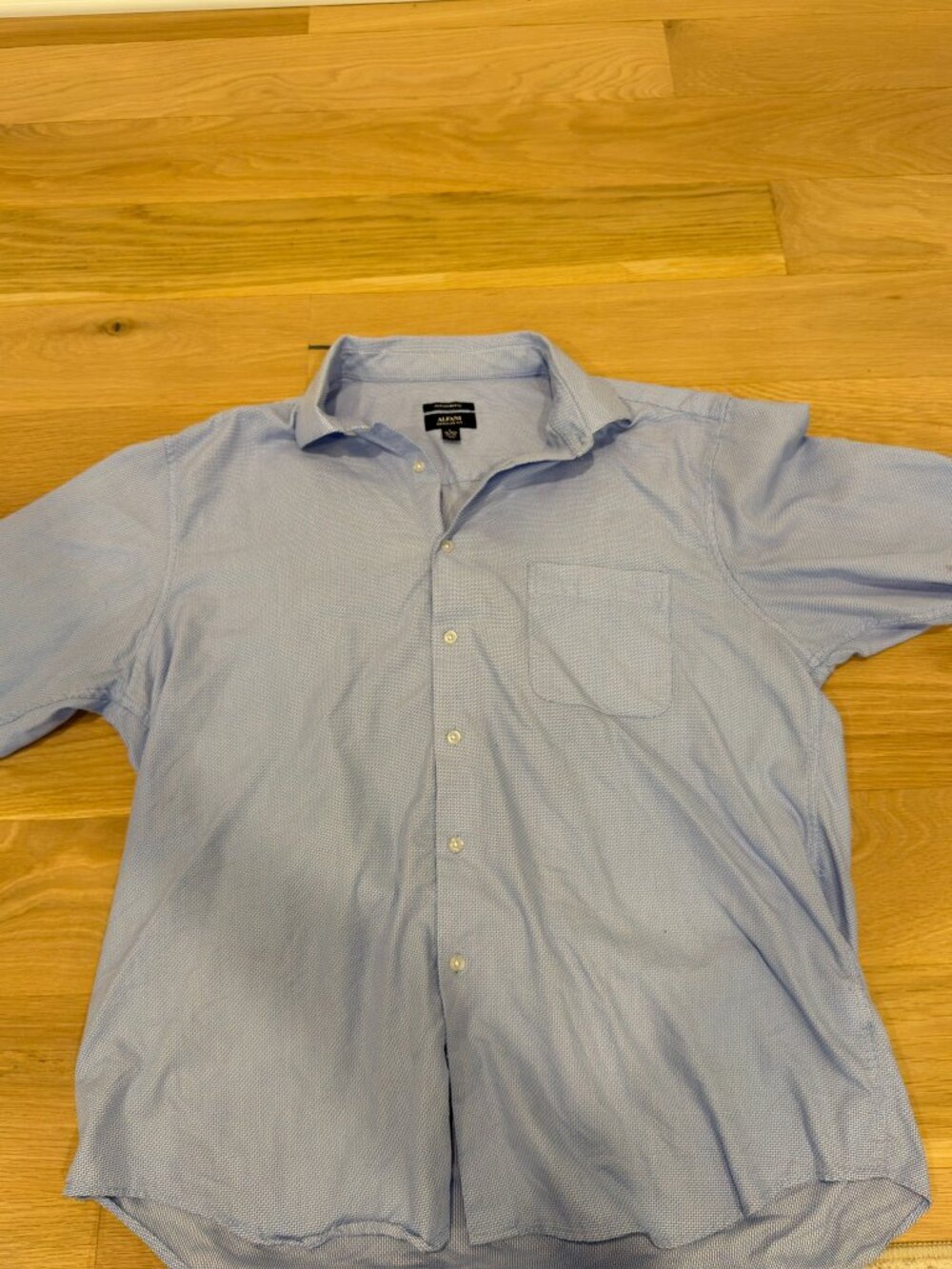 Blue Alfani Preformance Button Down Shirt